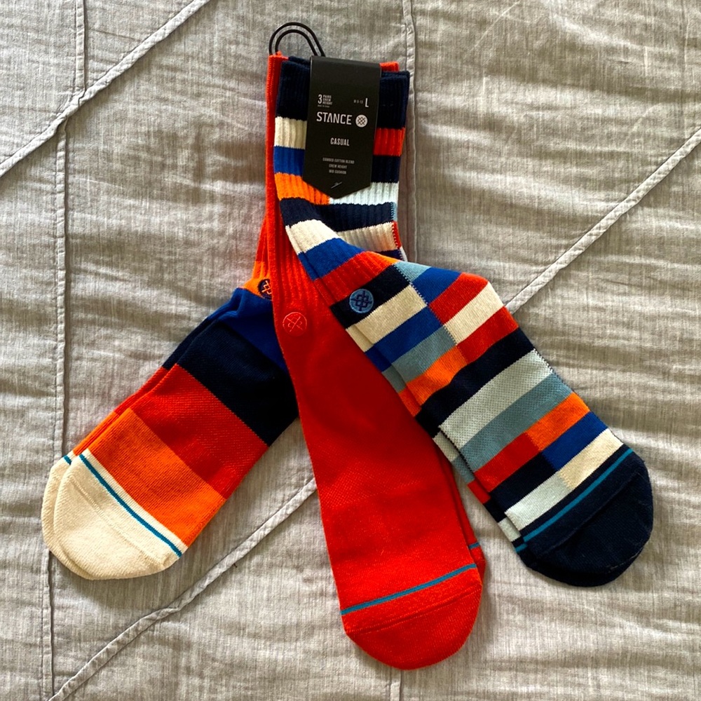 NWT Stance Socks- 3 pack Men’s Large (9-13)